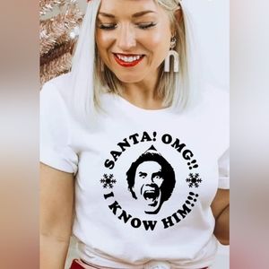 {Boutique} "SANTA OMG" T-Shirt